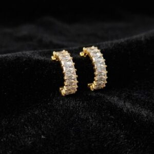 Baguette Hoop Earrings