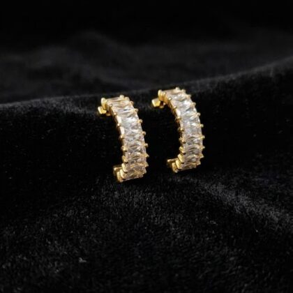 Baguette Hoop Earrings