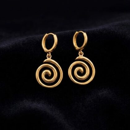 Spiral Drop Earrings