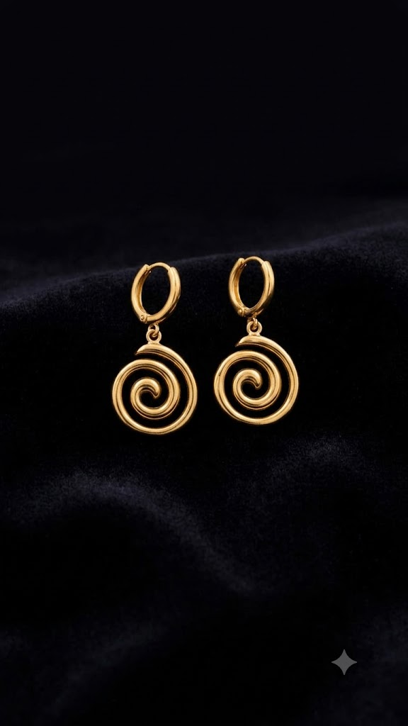 Spiral Drop Earrings